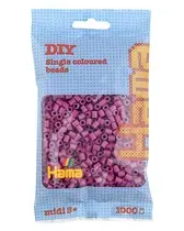 Hama Perles à repasser midi, sachet, prune