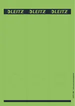 LEITZ Etiquette pour dos de classeur, 61 x 285 mm, vert