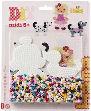 Hama Perles à repasser midi "Petit chien/poupée", en blister