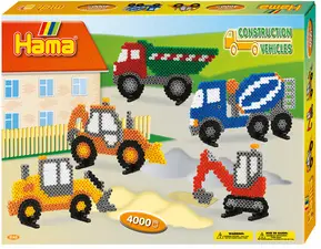 Hama Perles à repasser midi "engins de chantier", coffret