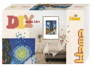Hama Perles à repasser midi Art "Van Gogh", boîte cadeau