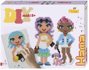Hama Perles à repasser midi "Fashion Girls", coffret cadeau