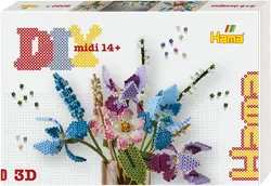 Hama Perles à repasser midi Art "Bouquet de fleurs", coffret