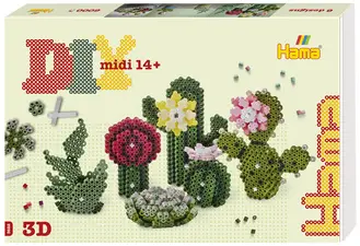 Hama Perles à repasser midi Art "Succulentes", coffret