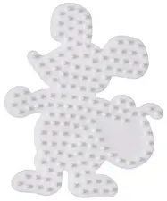 Hama Plaque pour perles midi "Souris", blanc