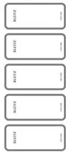 LEITZ Etiquette pour dos de classeur, 46 x 111 mm, court