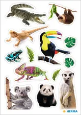 HERMA Sticker DECOR "Animaux exotiques", en papier
