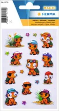 HERMA Sticker MAGIC Tortues, yeux vacillants