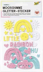folia Sticker pailleté en caoutchouc mousse "Rainbow