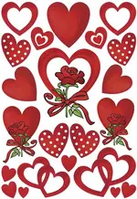 HERMA Sticker DECOR "Coeurs & Roses
