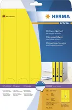 HERMA Etiquette dos de classeur SPECIAL, 38 x 297 mm, jaune