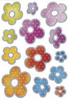 HERMA Autocollants DECOR "Fleurs en relief argenté
