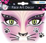 HERMA Face Art Sticker visage "Chat rose