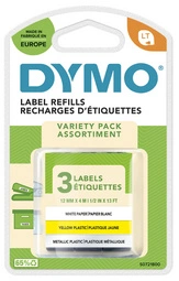 DYMO Ruban d'étiquette LetraTag, plastique, 12 mm x 4 m