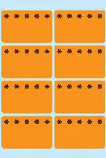 HERMA étiquettes pour surgelés, 26 x 40 mm, orange fluo