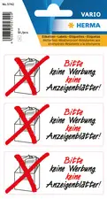 HERMA Hinweisetiketten "Keine Werbung/Anzeigenblätter