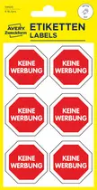 AVERY Zweckform étiquettes de signalisation "Keine Werbung