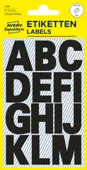 AVERY Zweckform Stickers de lettres, lettres A-Z, noir