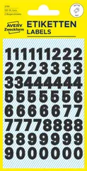 AVERY Zweckform Stickers de chiffres, chiffres 0-9, noir