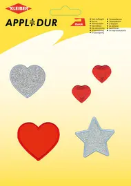 KLEIBER Assortiment d'applications "Lovely Heart", 5 motifs