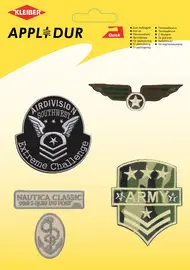 KLEIBER Assortiment d'applications "Camouflage", 5 motifs