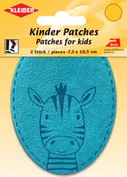 KLEIBER Application "Zèbre", bleu clair, blister de 2