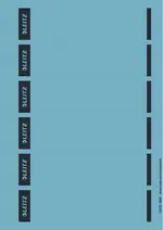 LEITZ Etiquette pour dos de classeur, 39 x 192 mm, bleu