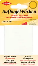 KLEIBER Patch thermocollant Zephir, 300 x 60 mm, blanc