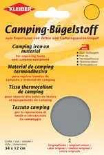 KLEIBER Tissu thermocollant de camping, 340 x 120 mm, gris