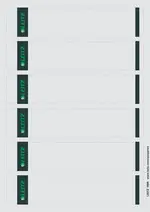 LEITZ Etiquette pour dos de classeur, 39 x 192 mm, gris