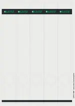 LEITZ Etiquette pour dos de classeur, 39 x 285 mm, gris