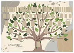 RNK Verlag Schmuck-Ahnentafel "Illustrierter Baum", DIN A1