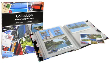 EXACOMPTA Album pour 200 cartes postales, 200 x 255 mm