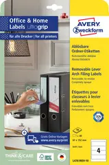 AVERY Zweckform Etiquettes pour dos de classeur, 61 x 192 mm