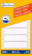 AVERY Zweckform Etiquette ordinateur, continu,88,9 x 35,7 mm