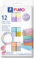 FIMO SOFT Kit de pâte à modeler "Pastel", set de 12