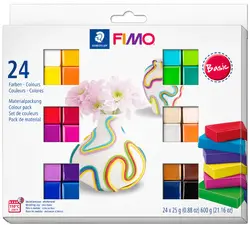 FIMO SOFT Pâte à modeler "Basic", kit de 24