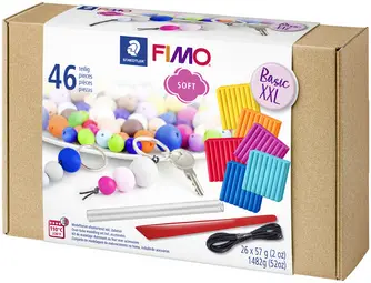 FIMO SOFT Kit de pâte à modeler "Basic XXL", 46 pièces