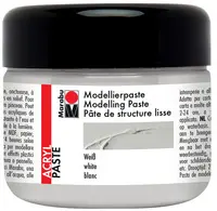 Marabu Pate de structure acrylique lisse, 225 ml, blanc,
