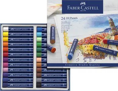 FABER-CASTELL Pastel à l'huile STUDIO QUALITY, étui de 24