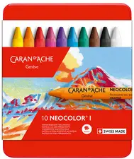 CARAN D'ACHE Pastel à la cire NEOCOLOR I, étui métal de 10
