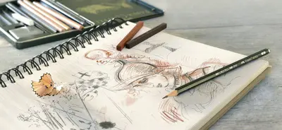 FABER-CASTELL Craie pour artistes PITT, noir brûlé
