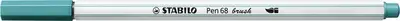 STABILO Feutre pinceau Pen 68 brush, bleu turquoise