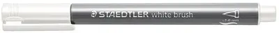 STAEDTLER Feutre pinceau métallisé, blanc