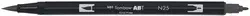 Tombow Feutre double pointe DUAL BRUSH PEN ABT, lamp black