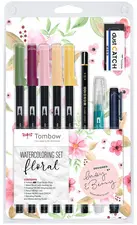 Tombow Kit pour aquarelle "Floral", 11 pièces