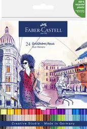 FABER-CASTELL Marqueur aquarelle GOLDFABER, étui de 24