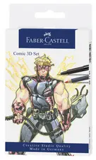 FABER-CASTELL Feutre PITT artist pen, kit Comic Illustration