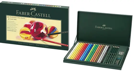 FABER-CASTELL Crayon de couleur POLYCHROMOS, étui cadeau