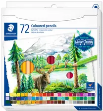 STAEDTLER Crayon couleur Design Journey, étui carton de 72